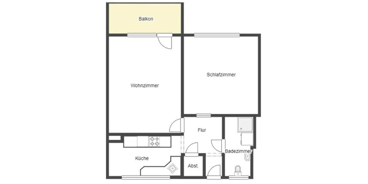 Etagenwohnung Köln Kalk - 2 Zimmer, 60 m&sup2;, 199.000&euro; | Angebot:23690760