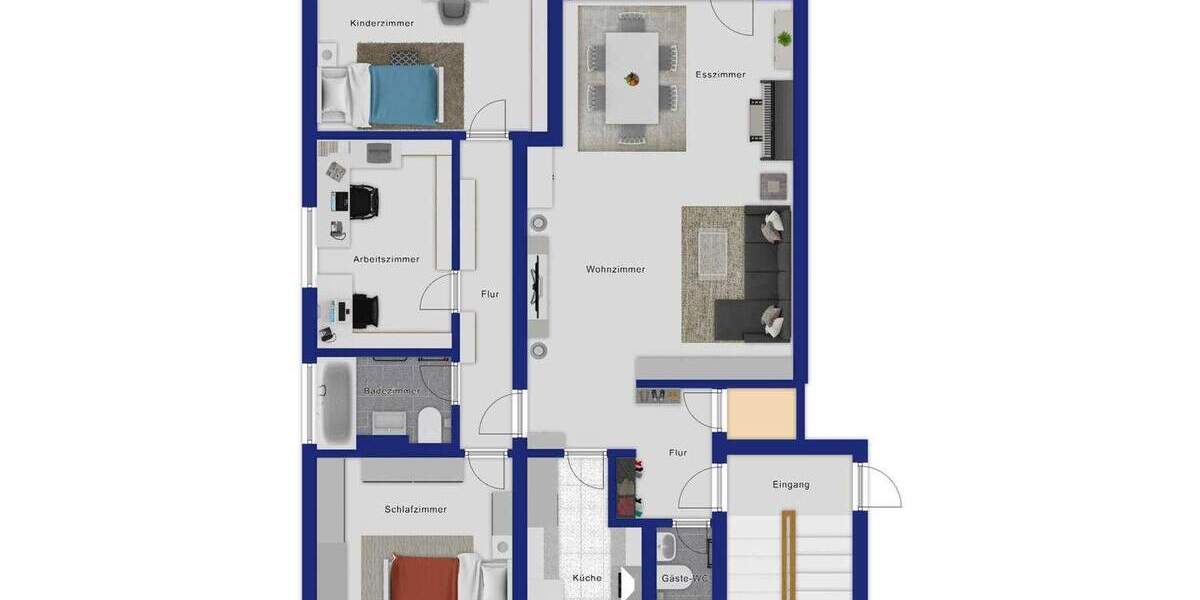 Etagenwohnung Bergisch Gladbach Moitzfeld - 4 Zimmer, 98 m&sup2;, 350.000&euro; | Angebot:25686724