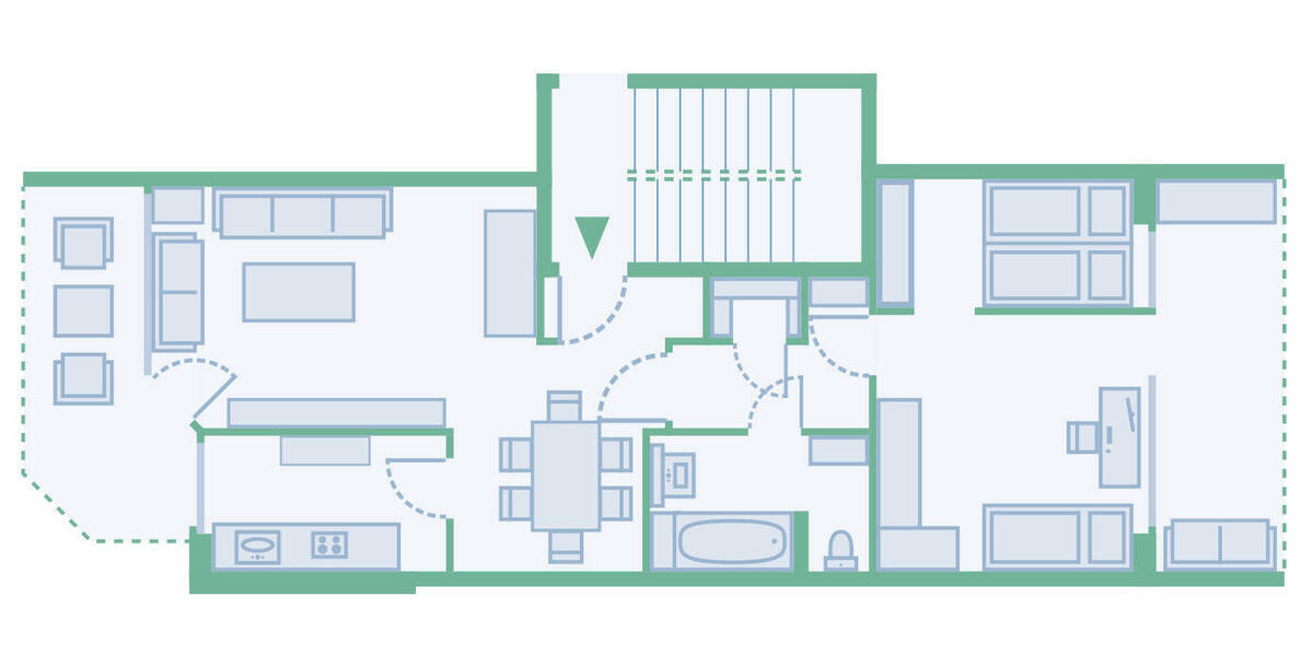 Etagenwohnung Düsseldorf Gerresheim - 2 Zimmer, 73 m&sup2;, 221.000&euro; | Angebot:26117939