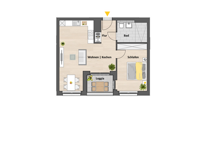Wohnung Ehrenfeld Ehrenfeld - 2 Zimmer, 57 m&sup2;, 427.900&euro; | Angebot:24975168