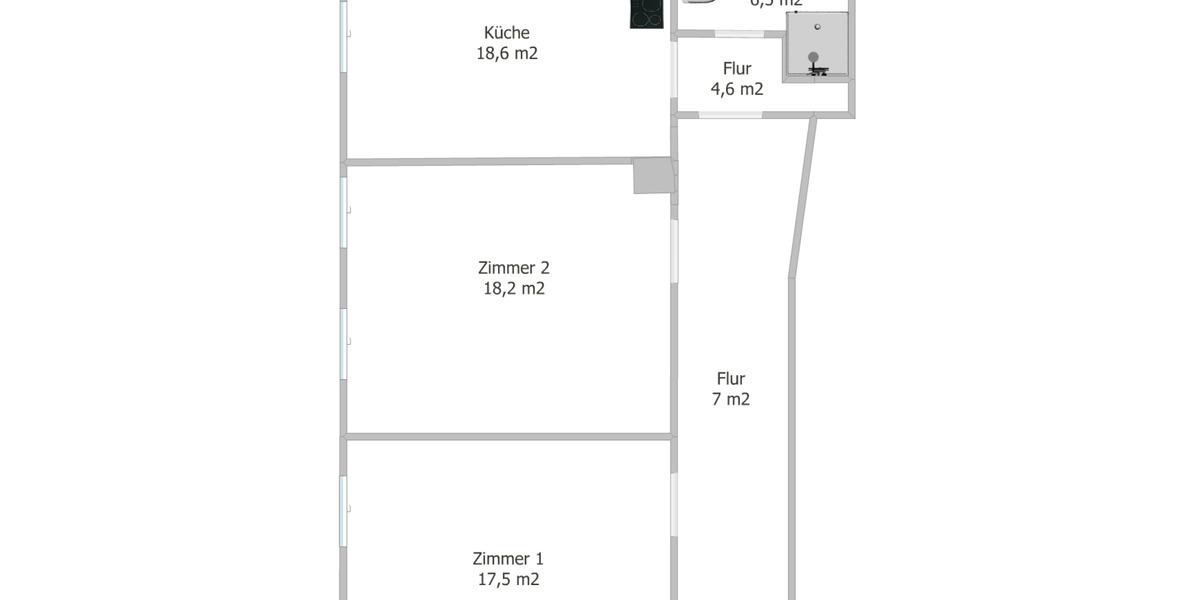Etagenwohnung Leverkusen Opladen - 2.5 Zimmer, 73 m&sup2;, 950&euro; | Angebot:25753625