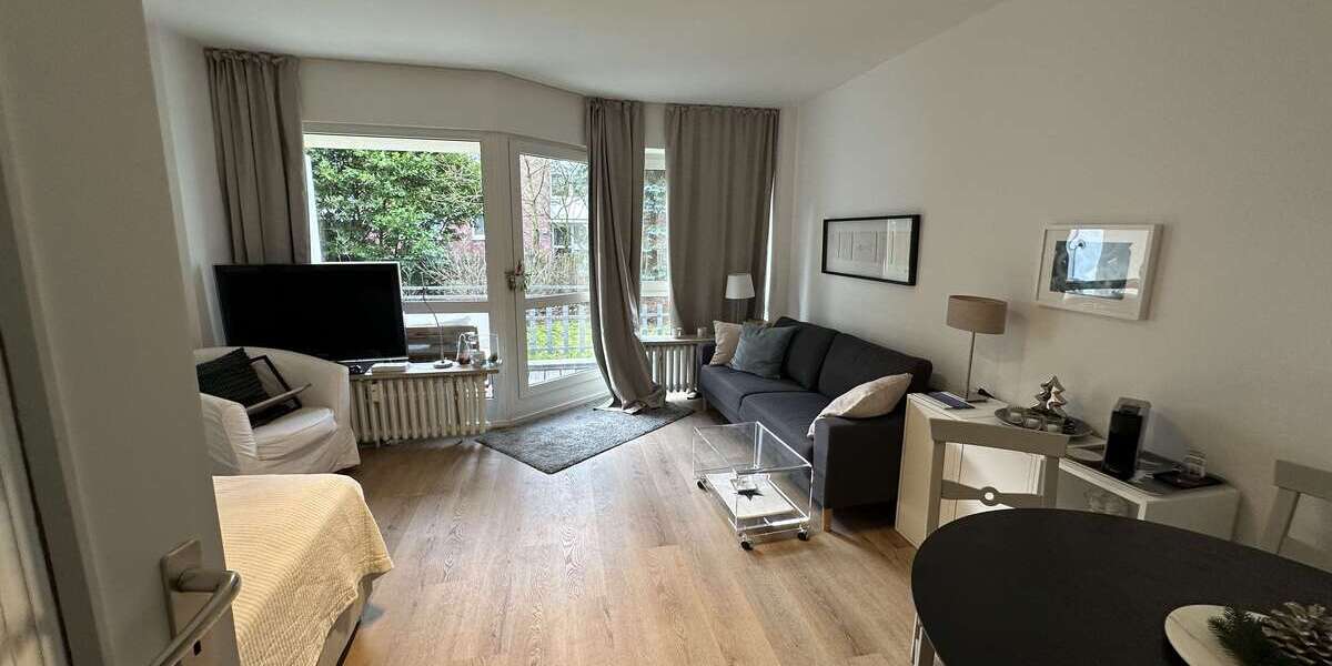 Etagenwohnung Düsseldorf Lörick - 1 Zimmer, 28 m&sup2;, 565&euro; | Angebot:26251976