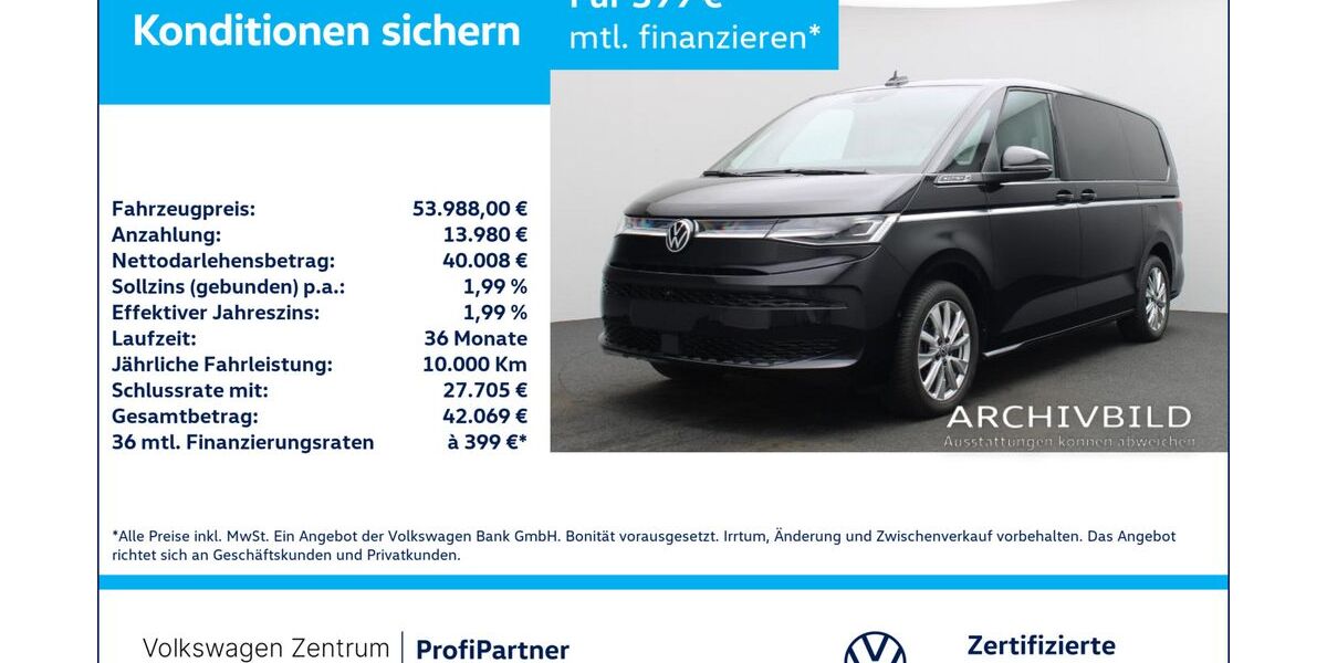 VW T7 Multivan 26.342 km 53.988 &euro; Leverkusen 51379