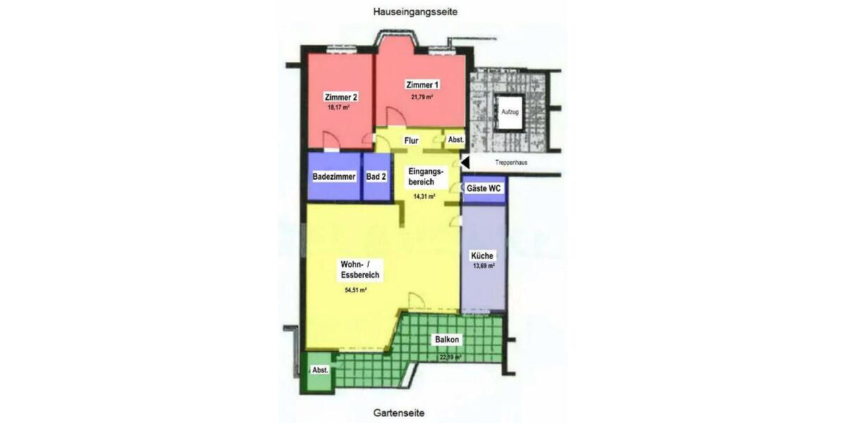 Köln-Marienburg repräsentative 3-Zimmer Wohnung mit großer Terrasse und TG-Stellplatz - Etagenwohnung Köln Marienburg | Angebot:26384750