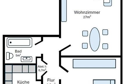 Wohnung Wuppertal - 2 Zimmer, 67 m&sup2;, 550&euro; | Angebot:26001850