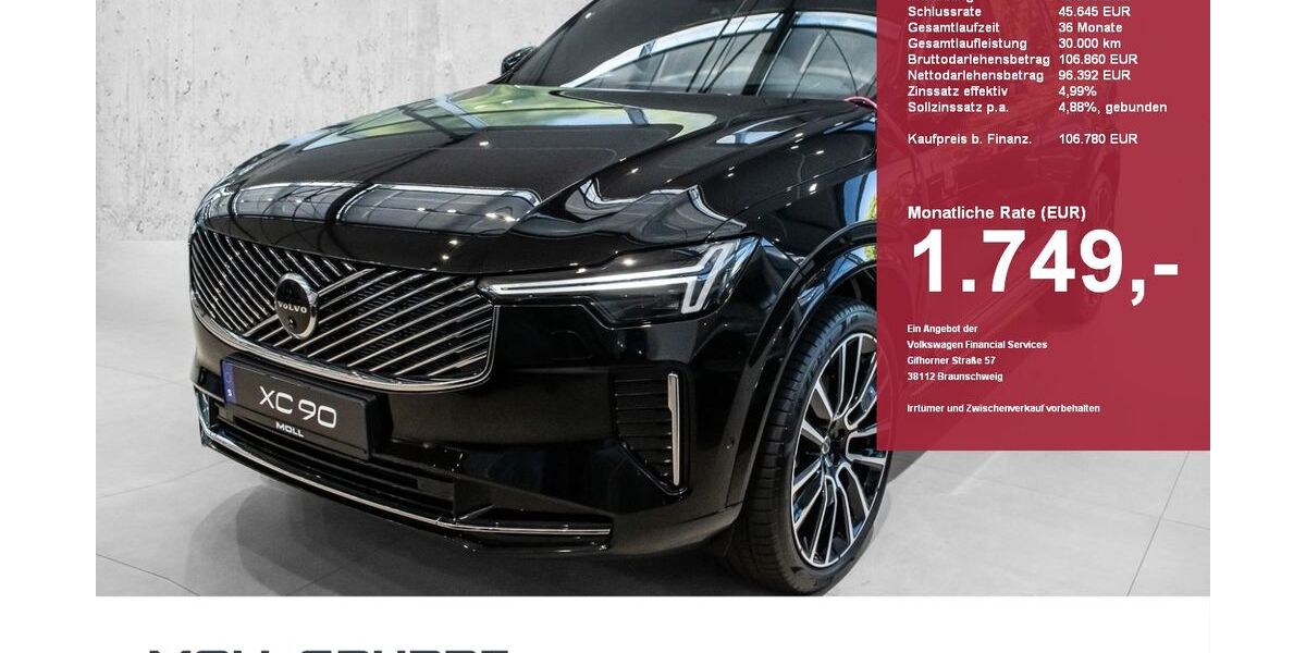 Volvo XC90 3.000 km 88.950 &euro; Düsseldorf 40549