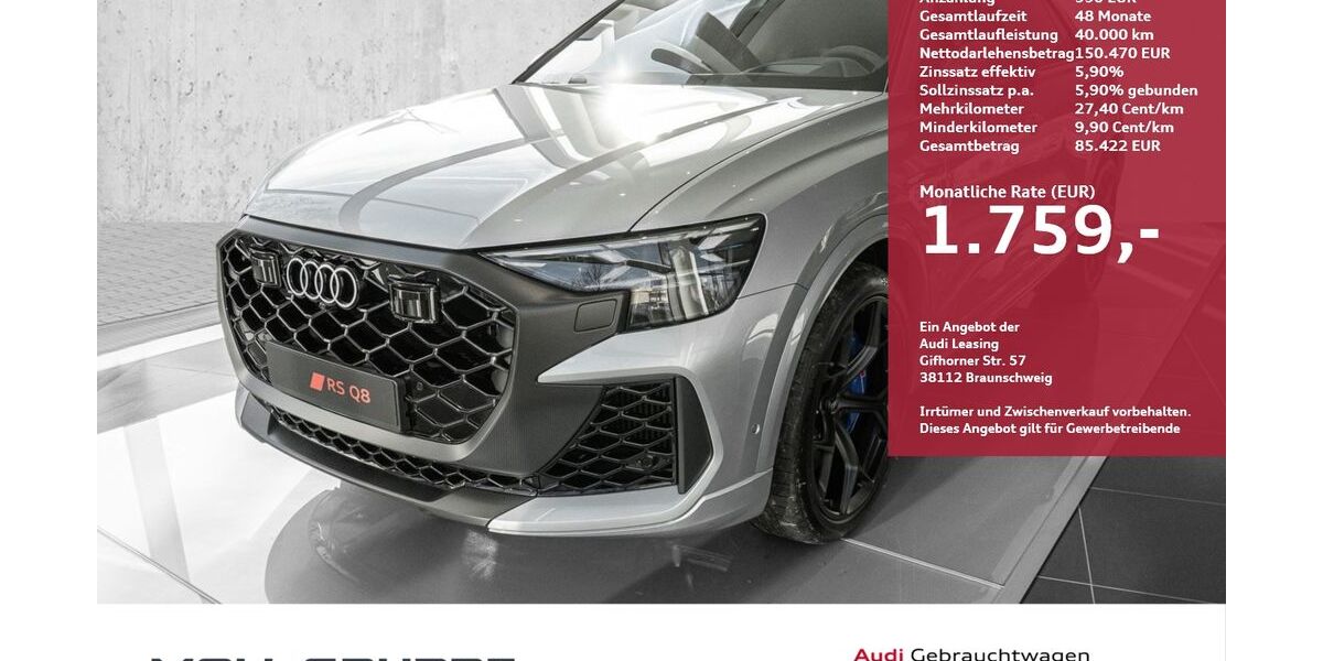 Audi RSQ8 2.000 km 179.990 &euro; Düsseldorf 40549