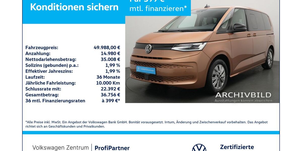VW T7 Multivan 29.979 km 49.988 &euro; Leverkusen 51379