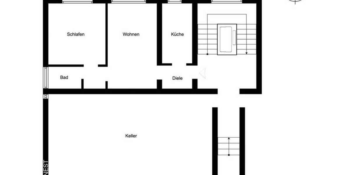 Etagenwohnung Köln Nippes - 2 Zimmer, 53 m&sup2;, 219.000&euro; | Angebot:26778772