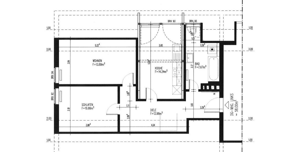 Dachgeschoßwohnung Velbert Velbert-Mitte - 2.5 Zimmer, 60 m&sup2;, 525&euro; | Angebot:25637351