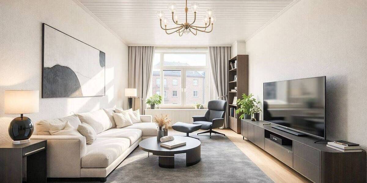 Etagenwohnung Düsseldorf Bilk - 2 Zimmer, 66 m&sup2;, 249.000&euro; | Angebot:26107063