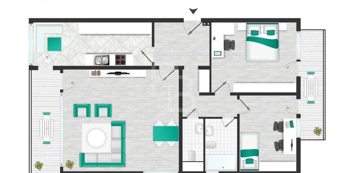 Etagenwohnung Köln Marienburg - 3 Zimmer, 94 m&sup2;, 570.000&euro; | Angebot:26065822
