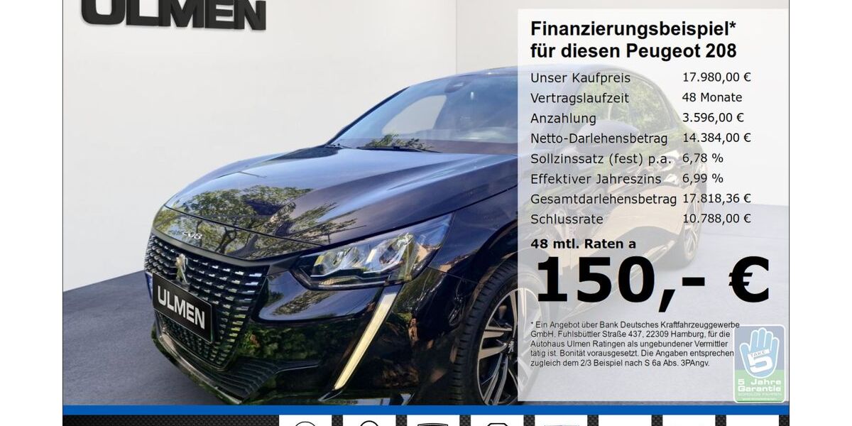 Peugeot 208 51.608 km 17.980 &euro; Ratingen 40880