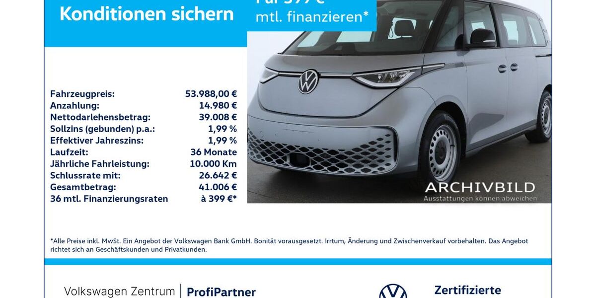 VW ID. Buzz 4.795 km 53.988 &euro; Leverkusen 51379