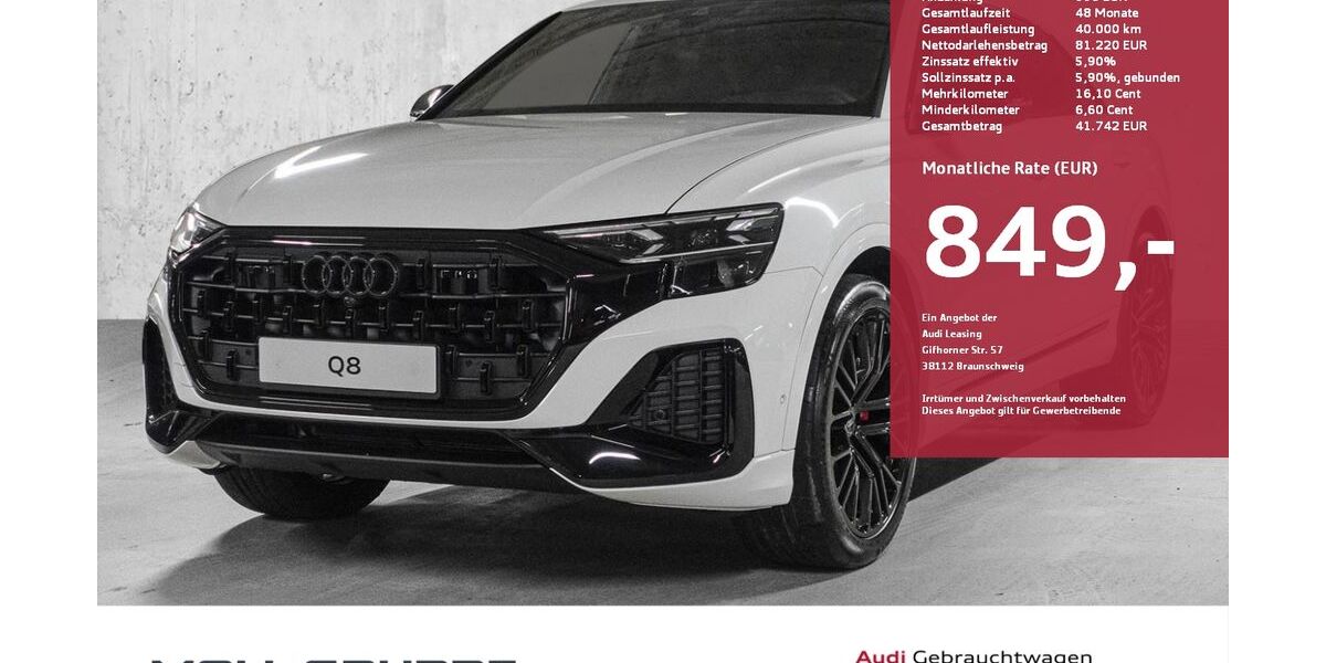 Audi Q8 10.000 km 89.990 &euro; Düsseldorf 40549