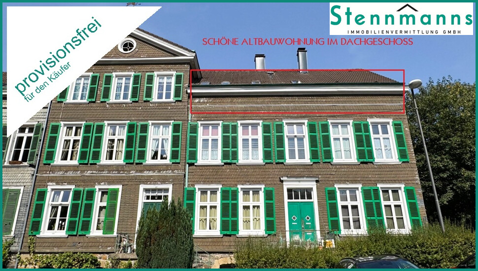 AUS ZWEI MACH 1: PROVISIONSFREIE 3 ZIMMER-ALTBAUWOHNUNG MIT VIEL PLATZ IM DENKMAL VON VOGELSMÜHLERAD - Etagenwohnung Radevormwald Dahlerau | Angebot:26321531