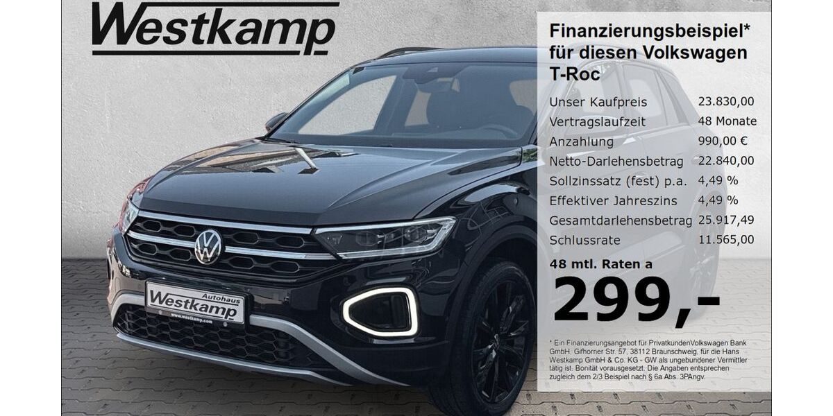 VW T-Roc 58.950 km 23.830 &euro; Frechen 50226