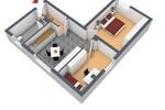 Etagenwohnung Wuppertal Gemarkung Vohwinkel - 2 Zimmer, 51 m&sup2;, 489&euro; | Angebot:25648665