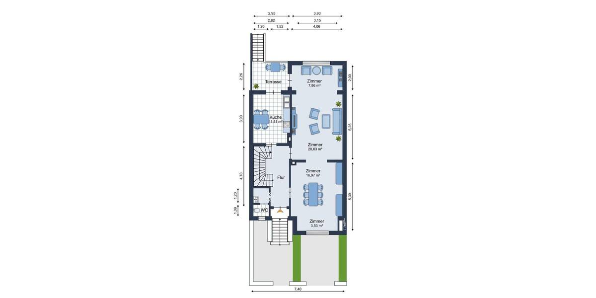 Reihenmittelhaus Köln Klettenberg - 7 Zimmer, 177 m&sup2;, 1.195.000&euro; | Angebot:26798743