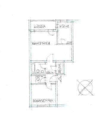 Etagenwohnung Köln Lindenthal - 2.5 Zimmer, 63 m&sup2;, 850&euro; | Angebot:26045493