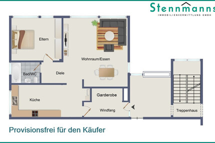 2-ZIMMER-EIGENTUMSWOHNUNG IN GUTER LAGE AM STADTZENTRUM VON RADEVORMWALD, PROVISIONSFREI ! - Wohnung Radevormwald Innenstadt | Angebot:27242171