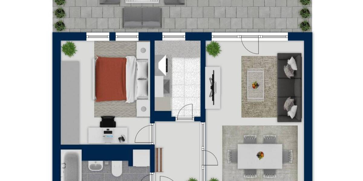 Etagenwohnung Köln Braunsfeld - 2 Zimmer, 74 m&sup2;, 498.000&euro; | Angebot:26779120