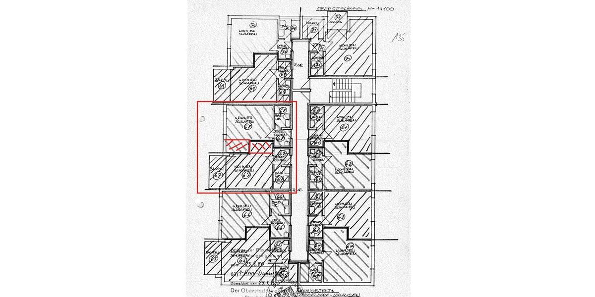 Etagenwohnung Düsseldorf Stadtbezirk 5 - 1 Zimmer, 24 m&sup2;, 85.000&euro; | Angebot:26765863