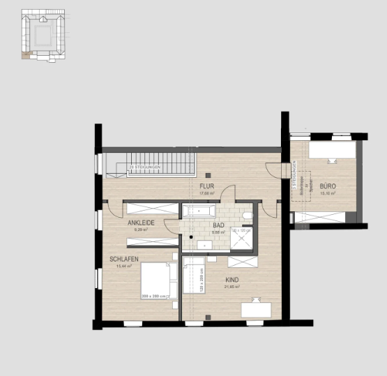Etagenwohnung Willich Schiefbahn - 3 Zimmer, 170 m&sup2;, 1.220.456&euro; | Angebot:25775203