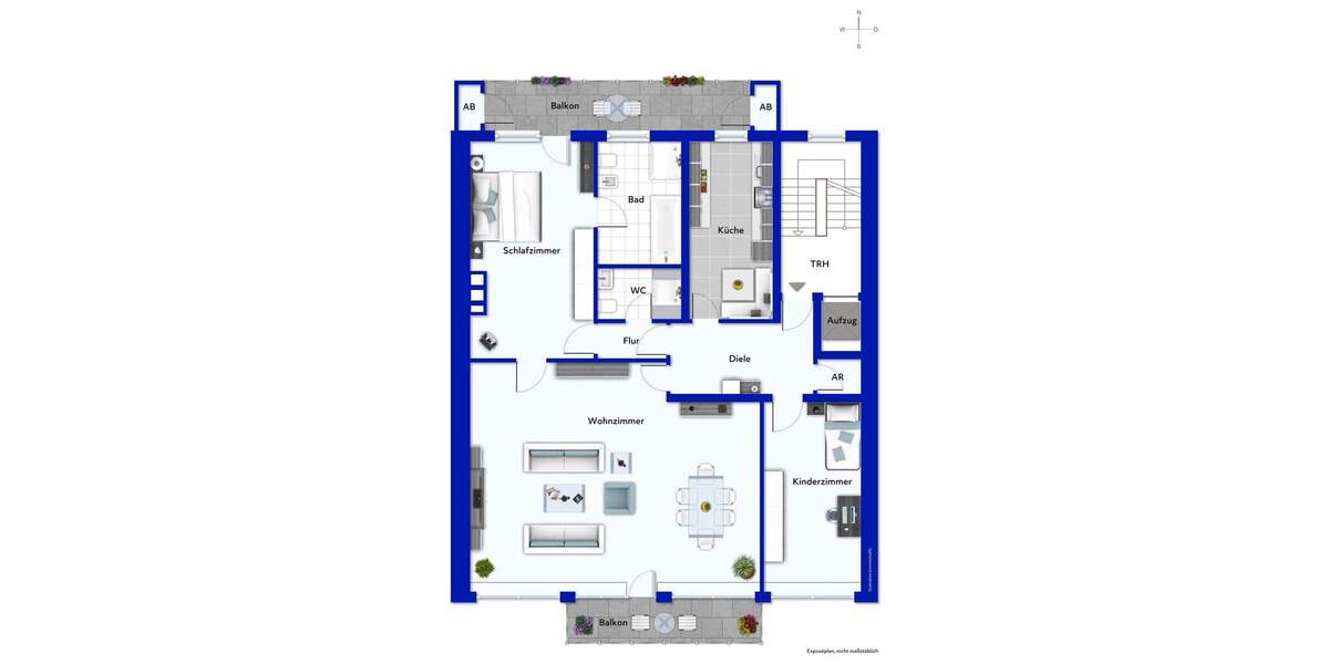 Etagenwohnung Düsseldorf Carlstadt - 3 Zimmer, 143 m&sup2;, 1.490.000&euro; | Angebot:25685939