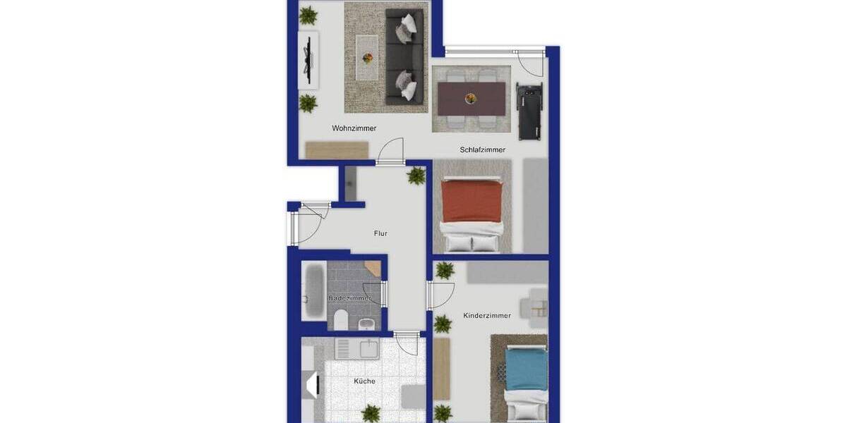 Etagenwohnung Düsseldorf Lierenfeld - 2 Zimmer, 72 m&sup2;, 249.000&euro; | Angebot:26247297