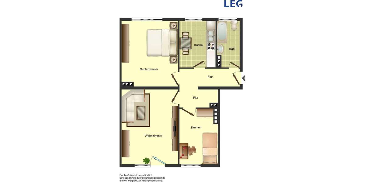 Etagenwohnung Remscheid Hammertal - 3 Zimmer, 70 m&sup2;, 589&euro; | Angebot:26215685