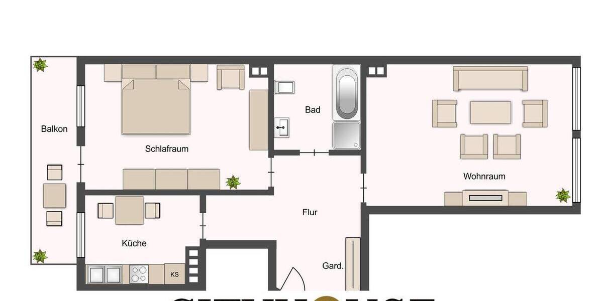 Etagenwohnung Köln Neustadt-Nord - 2 Zimmer, 63 m&sup2;, 339.000&euro; | Angebot:26276440