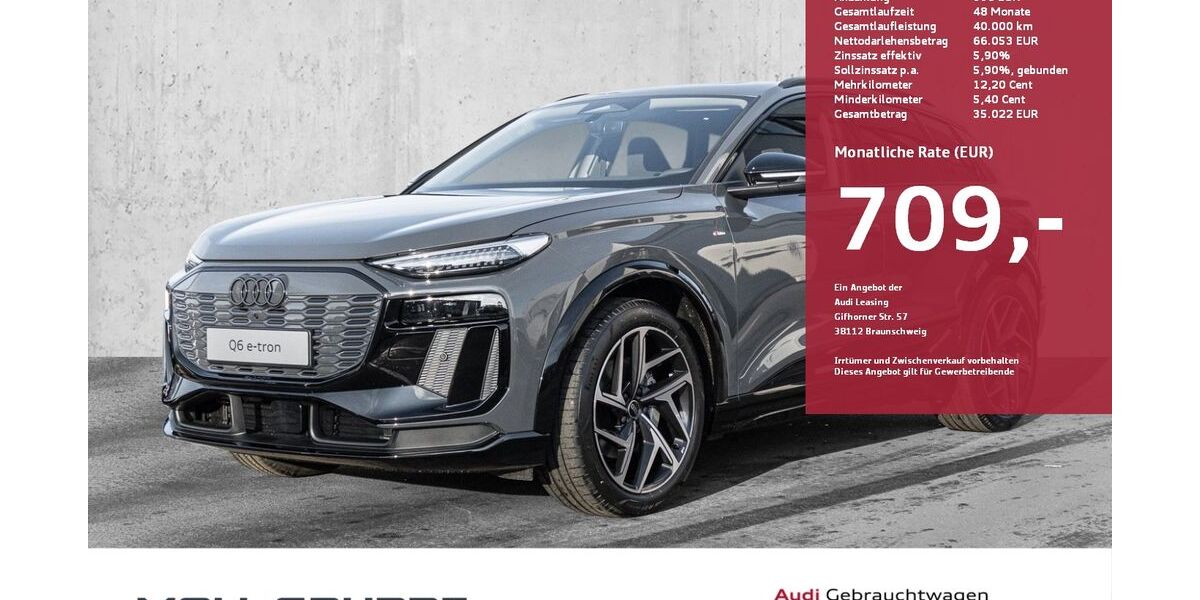 Audi Q6 e-tron 10.000 km 79.990 &euro; Düsseldorf 40549