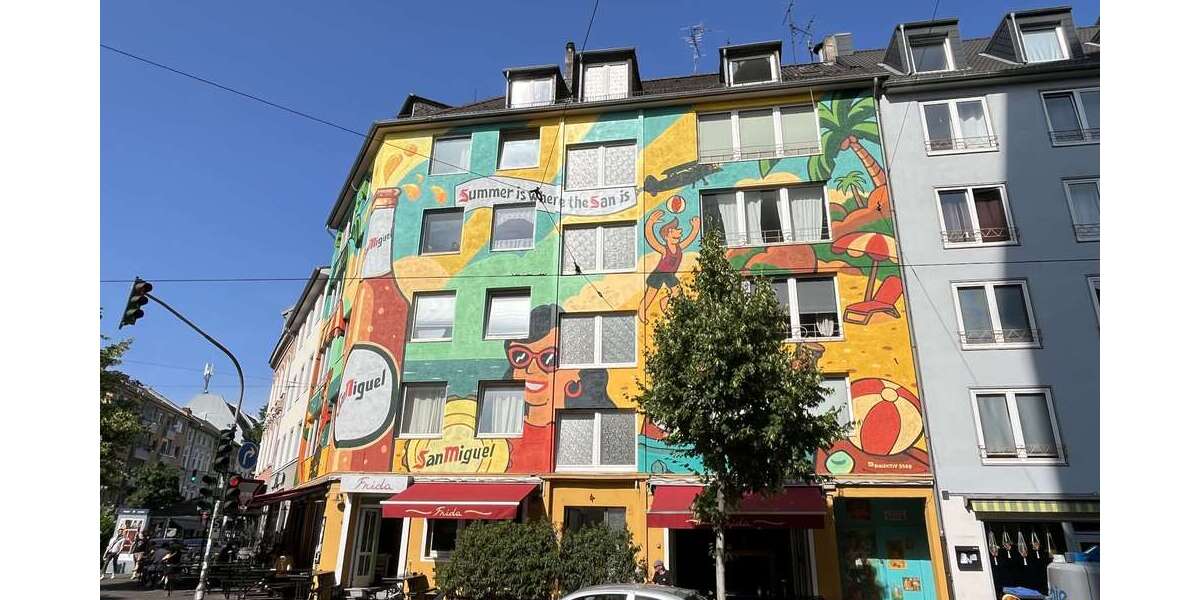 Etagenwohnung Düsseldorf Unterbilk - 1 Zimmer, 36 m&sup2;, 135.000&euro; | Angebot:26225197