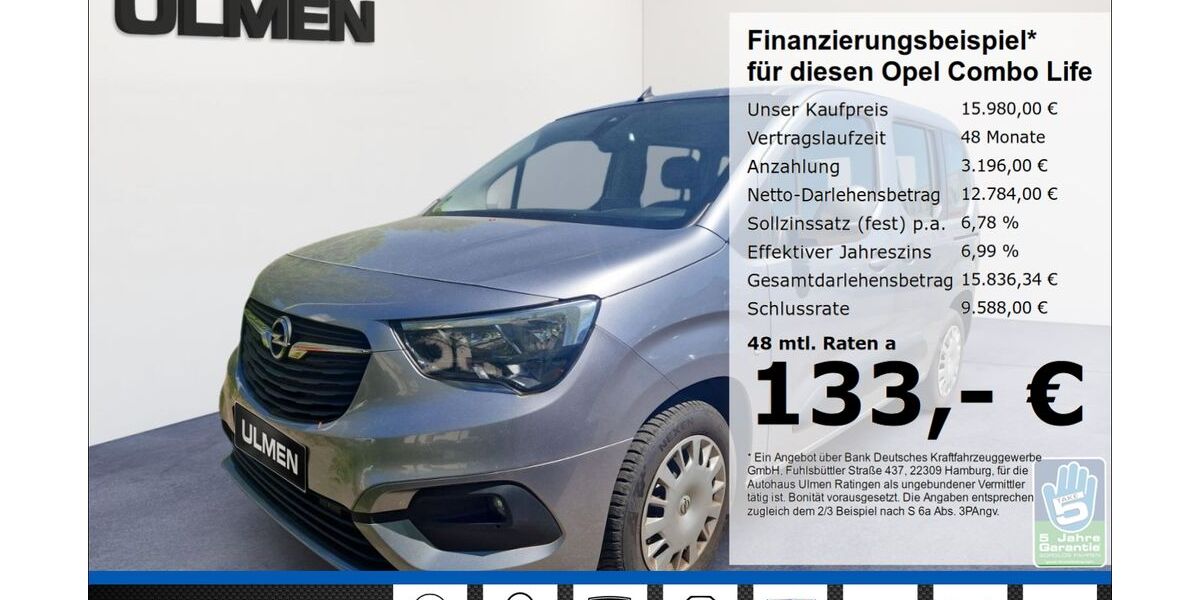 Opel Combo Life 73.395 km 15.980 &euro; Ratingen 40880