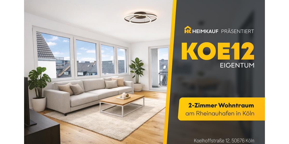 Etagenwohnung Köln Innenstadt - 2 Zimmer, 65 m&sup2;, 429.000&euro; | Angebot:25717846