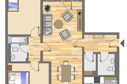 Wohnung Düsseldorf Stadtbezirk 9 - 3 Zimmer, 81 m&sup2;, 930&euro; | Angebot:25901446