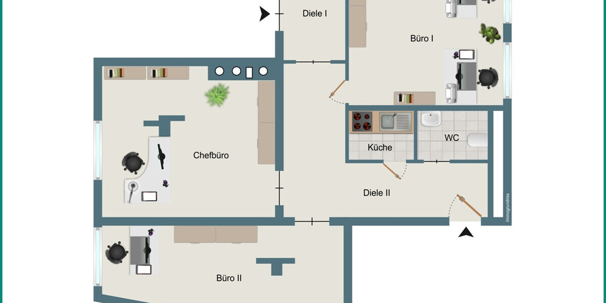 EBENERDIGE ATTRAKTIVE BÜRORÄUME IM STADTZENTRUM VON RADEVORMWALD - Gewerbeobjekt Radevormwald | Angebot:26180035