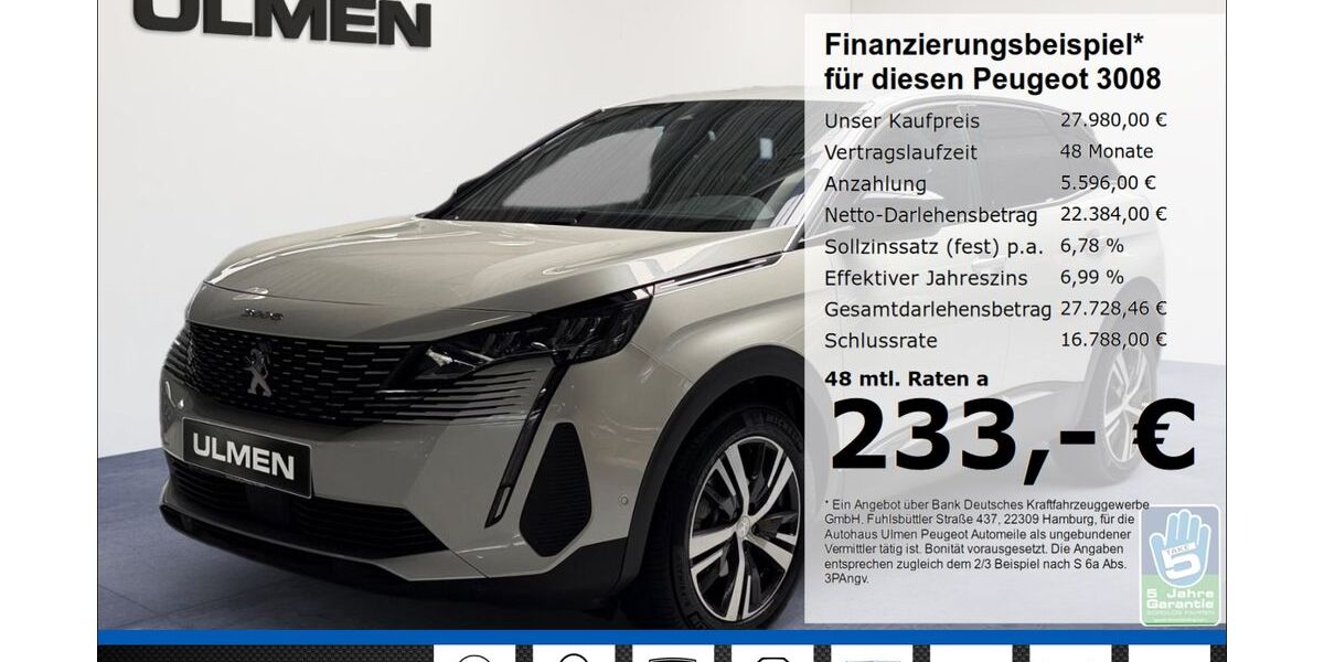 Peugeot 3008 11.514 km 27.980 &euro; Düsseldorf 40233