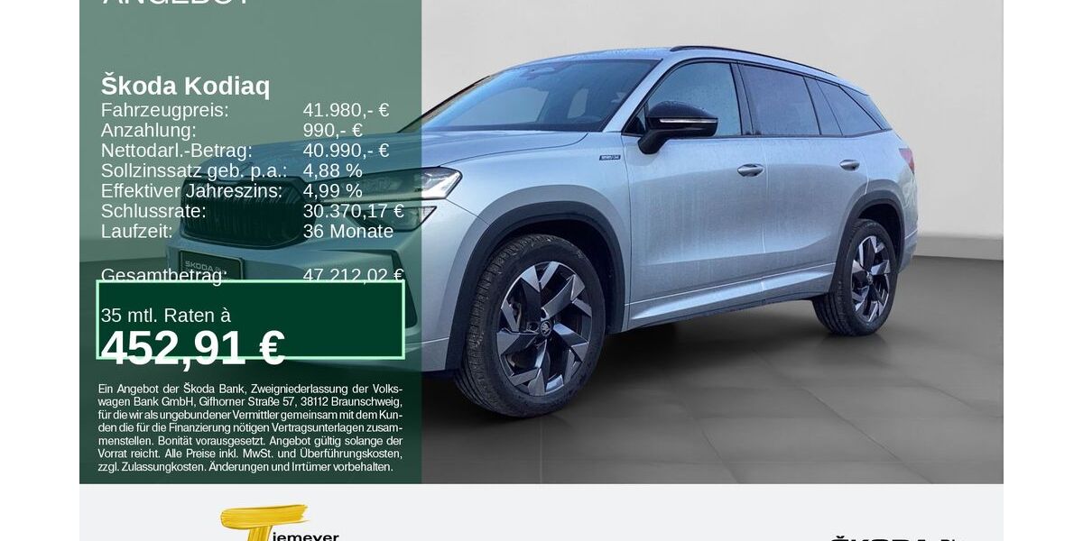 Skoda Kodiaq 7.900 km 40.480 &euro; Remscheid 42857