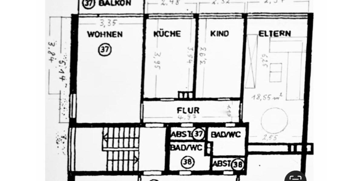 Etagenwohnung Düsseldorf Stadtbezirk 8 - 3 Zimmer, 74 m&sup2;, 400.000&euro; | Angebot:25959795