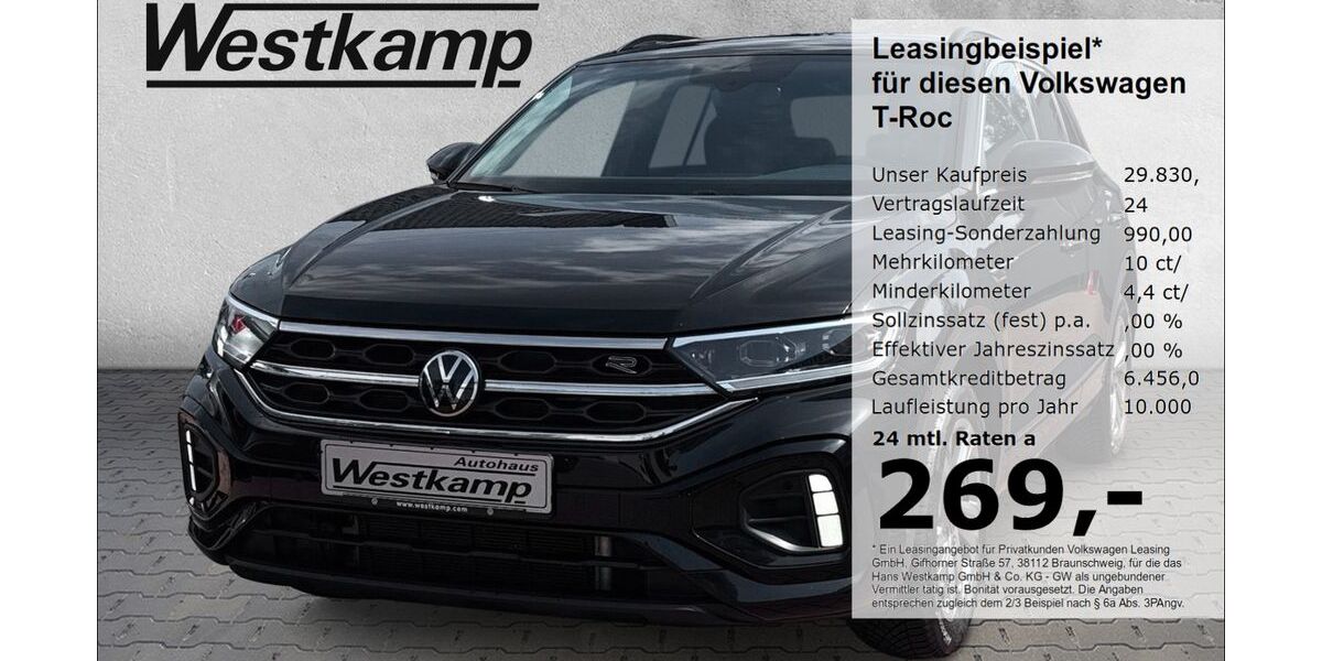 VW T-Roc 9.500 km 29.830 &euro; Frechen 50226