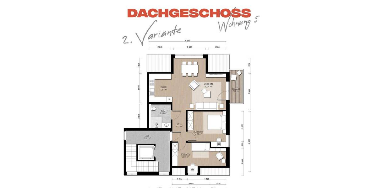 Etagenwohnung Velbert Nierenhof - 2 Zimmer, 74 m&sup2;, 259.000&euro; | Angebot:25670371