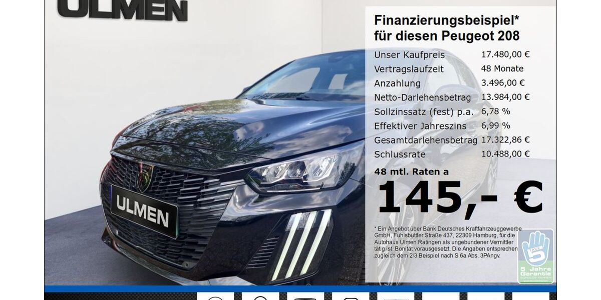 Peugeot 208 25.143 km 17.480 &euro; Ratingen 40880