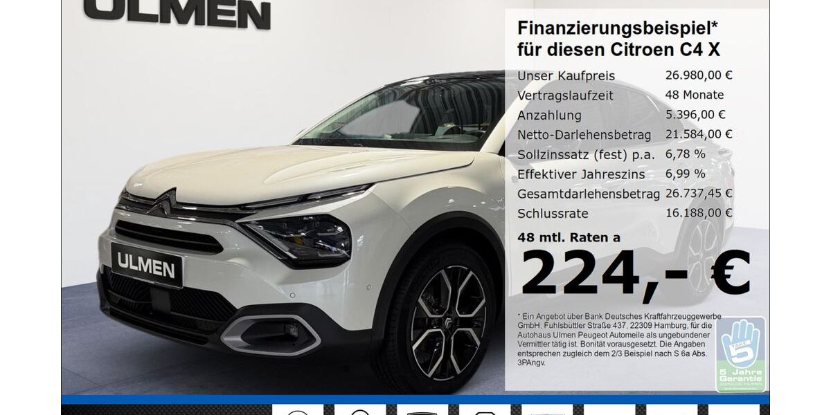 Citroen C4 X 19.758 km 26.980 &euro; Düsseldorf 40233