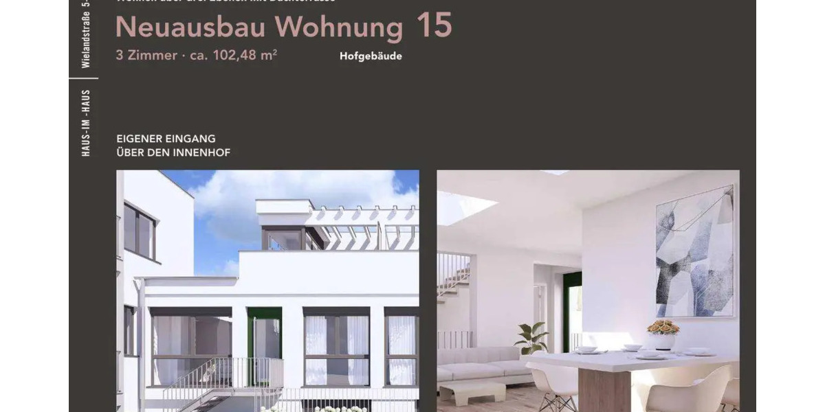 Etagenwohnung Köln Bayenthal - 3 Zimmer, 102 m&sup2;, 759.000&euro; | Angebot:26274008