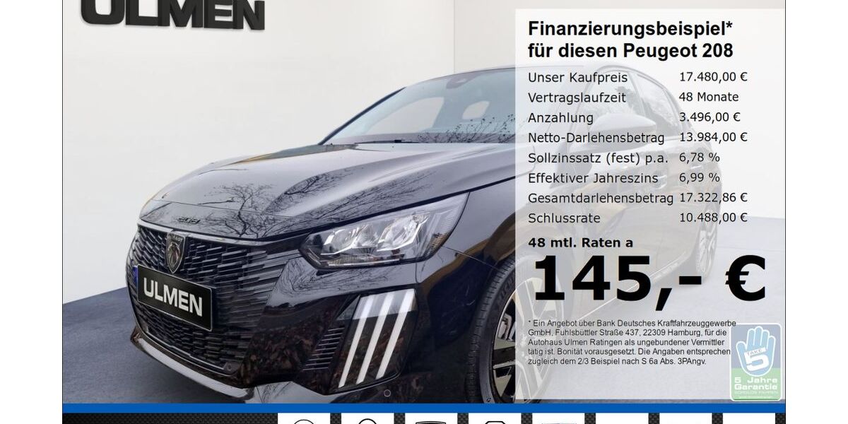Peugeot 208 10.169 km 16.980 &euro; Ratingen 40880