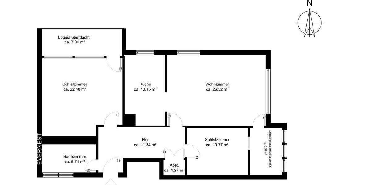 Etagenwohnung Kaarst Kaarst-Ost - 3 Zimmer, 95 m&sup2;, 299.000&euro; | Angebot:25686375
