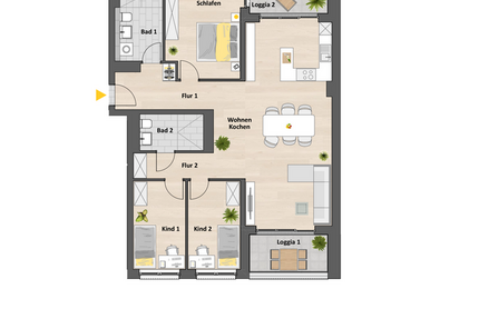 Wohnung Ehrenfeld Ehrenfeld - 4 Zimmer, 112 m&sup2;, 855.900&euro; | Angebot:24760453