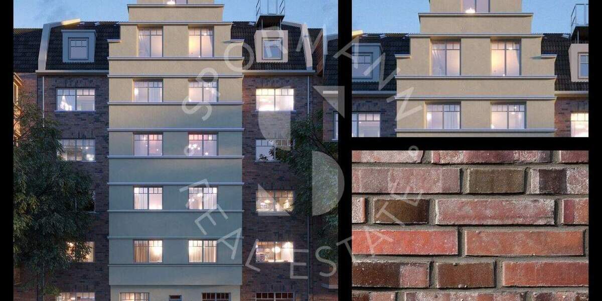 Etagenwohnung Düsseldorf Flingern Nord - 3 Zimmer, 90 m&sup2;, 799.000&euro; | Angebot:25738872